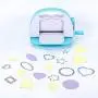 BENECREAT 6 Sets Cutting Dies Cut Metal Scrapbooking Stencils Nesting Die with Clear Storage Box for Festival Chrismas Embossing Photo Album Cards Making - Round, Square, Rectangle, Heart, Flower