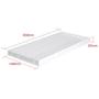 Aluminum Heat Sink,300 x 140 x 20mm / 11.81 x 5.51 x 0.78 inches Cooling Fin Cooler for High Power LED Lights Transistor Heatsink