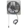 iLIVING 14'' Wall Mounted Shutter Exhaust Thermostat Control-3 Speeds Vent Fan For Home Attic, Shed, or Garage Ventilation, 850 CFM, 1300 SQF Coverage Area, Variable, Silver