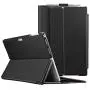 Fintie Case for Microsoft Surface Pro 7 Compatible with Surface Pro 6 / Surface Pro 5 12.3 Inch Tablet, Hard Shell Slim Portfolio Cover Work with Type Cover Keyboard, Black