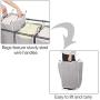 STORAGE MANIAC 3 Section Laundry Sorter, 3 Bag Laundry Hamper Cart with Heavy Duty Rolling Lockable Wheels and Removable Bags, Gray
