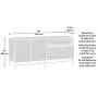 Sauder Boulevard Café Credenza, For TVs up to 60'', Black finish Sauder Boulevard Café Credenza, For TVs up to 60'', Black finish