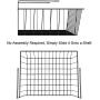 Under Shelf Basket 4 Pack Hanging Under Shelf Storage Organizer Black Metal Wire Grid Under Table Shelf Storage Basket Rack for Pantry Cabinet Desk Bookshelf Office Closet