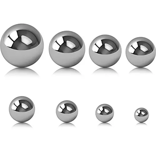 SATINIOR 8 Pieces Coin Ring Making Balls Monkey Fist Balls Stainless Steel Balls, Assortment of 3/ 4 Inch, 5/ 8 Inch, 9/ 16 Inch, 1/ 2 Inch, 7/ 16 Inch, 3/ 8 Inch, 5/ 16 Inch and 1/ 4 Inch SATINIOR 8 Pieces Coin Ring Making Balls Monkey Fist Balls Stainless Steel Balls, Assortment of 3/ 4 Inch, 5/ 8 Inch, 9/ 16 Inch, 1/ 2 Inch, 7/ 16 Inch, 3/ 8 Inch, 5/ 16 Inch and 1/ 4 Inch