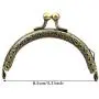 MISAZ 10 Pieces Coin Purse Clasp, Metal Purse Frame Making Kiss Lock Clutch Bag Handle Handbag Accessories for Women Girl, 8.5cm/3.3Inch
