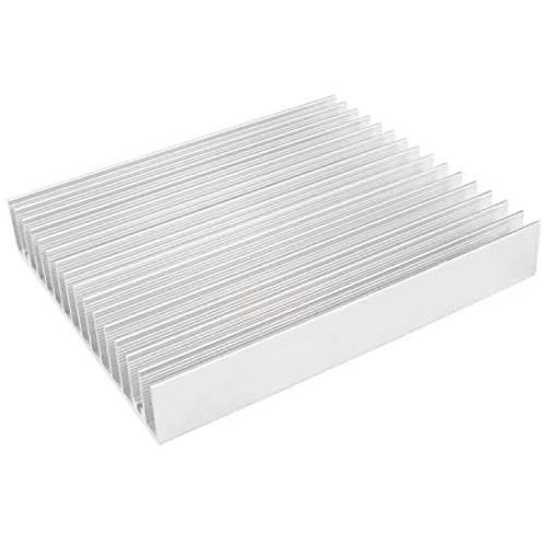 Aluminum Heat Sink Heatsink Module Cooler Fin for High Power Transistor Semiconductor Devices with 16 Pieces fins 120mmx 100mm x 18mm (2 Pieces)