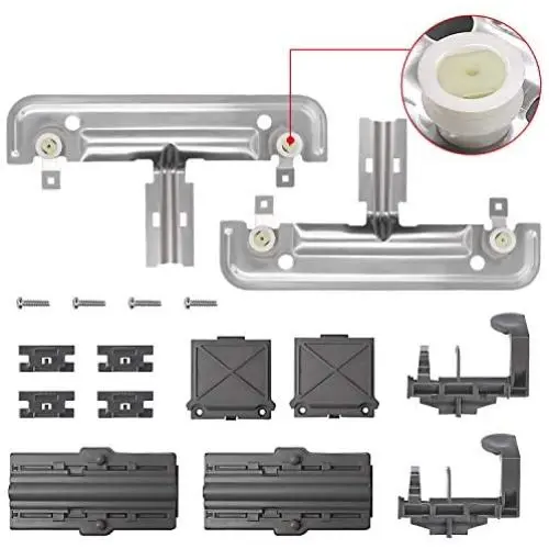 W10712394 Dishwasher Upper Metal Rack Adjuster Kit Replacement by Primeswift for W10238418 W10253546 W10350376 PS10064063