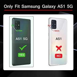 Samsung A51 5G Case, Galaxy A51 5G Phone Case with HD Screen Protector, Gritup [Military Grade] 360 Degree Rotating Metal Ring Holder Kickstand Armor Cover Phone Case for Samsung A51 5G Blue