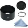 SIOTI Camera Long Focus Metal Lens Hood with Cleaning Cloth and Lens Cap Compatible with Leica/Fuji/Nikon/Canon/Samsung Standard Thread Lens