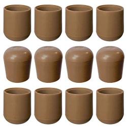 16 Pcs 7/8 Inch Rubber Chair Leg Tips Caps, Black Floor Protectors For Chairs