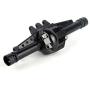 LCX Racing 1/10th RC Crawler Car Front Rear Axle Housing w/Differential Cover for RC Car Axial SCX10 II 90046 90047, Upgrades Parts Accessories