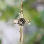 EING Metal And Crystal Diamond Cross Jesus Christian Car Rear View Mirror Pendant Hanging Car Styling Accessories Auto Decoration,Gold EING Metal And Crystal Diamond Cross Jesus Christian Car Rear View Mirror Pendant Hanging Car Styling Accessories Auto Decoration,Gold