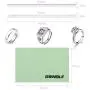 GWHOLE Ring Size Adjuster with Silver Polishing Cloth,Set of 4 (2mm/3mm)