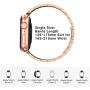 Fitlink Stainless Steel Metal Band for Apple Watch 38/40/42/44mm Replacement Link Bracelet Band Compatible with Apple Watch Series 6 Apple Watch Series 5 Apple Watch Series 1/2/3/4 (Rose Gold,38/40mm)