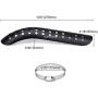 Cobella Universal Motorcycle Exhaust Heat Shield Black Metal Heel Guard Exhaust Muffler Pipe Cover for Automotive, Motorcycle Motorbike