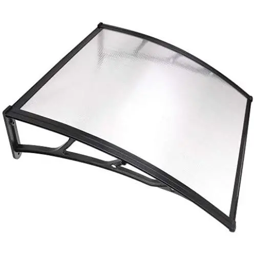 Yescom 39''x 39'' Door Window Outdoor Awning Patio Cover UV Rain Snow Protection One-Piece Polycarbonate Hollow Sheet Yescom 39''x 39'' Door Window Outdoor Awning Patio Cover UV Rain Snow Protection One-Piece Polycarbonate Hollow Sheet