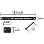 Vanitek 4 Heavy-Duty 12'' Magnetic Tool Holder Racks | Super Strong Metal Magnet Storage Tool Organizer Bars Set | Great for Garage/Workshops (Mounting Screws Included)