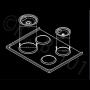 Kitchen Basics 101 Porcelain Drip Pan Set Replacement for Whirlpool W10288051 : 2 ea 6” 93169204b and 8'' 93169205b