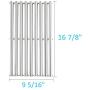 BBQration 3-Pack 16 7/8'' Half-Tube Design Stainless Steel Cooking Grid Grates Replacement for Charbroil G432-1800-W1,463436213, 463436214, 463436215, 463420508, Master Chef 85-3100-2, and More