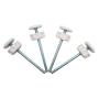 Baby Gate Guru Extra Long M8 (8mm) Spindle Rods for Pressure Mounted Baby and Pet Safety Gates 4 Pack Replacement Set (8mm, White) Baby Gate Guru Extra Long M8 (8mm) Spindle Rods for Pressure Mounted Baby and Pet Safety Gates 4 Pack Replacement Set (8mm, White)
