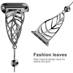 UooMoo Women Bracelet Compatible with Apple Watch Band 38mm/40mm/42mm/44mm, Stainless Steel Metal Strap Jewelry Wristband Bangle Chain Compatible fou Apple iWatch SE apple watch band series 6 5 4 3 2 1