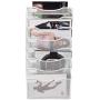 Klickpick Office 8 Sections Hanging Files Wall Mounted Metal Mesh File Document Organizer Magazine Holder Rack Organizer Racks Multipurpose Use to Display Files, Magazine, Newspapers- White