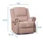 Delta Children Dylan Nursery Recliner Glider Swivel Chair, Blush Delta Children Dylan Nursery Recliner Glider Swivel Chair, Blush
