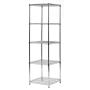 Muscle Rack Steel Wire Shelf Slim Spacesaver, 59''H x 18''W x 18''H, Chrome, Model:SWS181859-5C