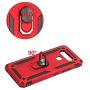 SWP for LG K51 Case,LG Reflect Case,LG Q51 Case,Dual Layer Shock-Absorption Armor Cover,Full-Body Protective Case with Metal Ring Holder Kickstand for LG K51 (red)