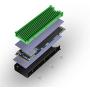 MHQJRH M.2 2280 SSD heatsink (Green)
