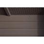 Arrow 4 x 2 x 2 Spacemaker Espresso 134 Gallon Hot-Dipped Galvanized Steel Storage Deck Box