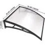 Yescom 39''x 39'' Door Window Outdoor Awning Patio Cover UV Rain Snow Protection One-Piece Polycarbonate Hollow Sheet Yescom 39''x 39'' Door Window Outdoor Awning Patio Cover UV Rain Snow Protection One-Piece Polycarbonate Hollow Sheet