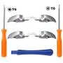Ortikar 2019 Upgraded Bumpers Replacement LB RB Triggers Buttons Parts - Fit Like Original with T6 T8 Screwdriver Repair Kit Compatible for Xbox One Elite Controller Ortikar 2019 Upgraded Bumpers Replacement LB RB Triggers Buttons Parts - Fit Like Original with T6 T8 Screwdriver Repair Kit Compatible for Xbox One Elite Controller