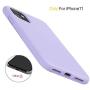 Miracase Liquid Silicone Case Compatible with iPhone 11 6.1 inch(2019), Gel Rubber Full Body Protection Shockproof Cover Case Drop Protection Case (Light Purple)