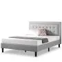 Zinus Dachelle Upholstered Platform Bed Frame / Mattress Foundation / Wood Slat Support / No Box Spring Needed / Easy Assembly, Queen Zinus Dachelle Upholstered Platform Bed Frame / Mattress Foundation / Wood Slat Support / No Box Spring Needed / Easy Assembly, Queen