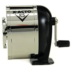 X-ACTO Ranger 1031 Wall Mount Manual Pencil Sharpener,Silver/Black