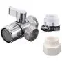 HSTYAIG Brass Sink Valve Diverter Faucet Splitter for Kitchen or Bathroom Sink Faucet Faucet to Hose Adapter with Universal Faucet Adaptor Splitter Part (Style A) HSTYAIG Brass Sink Valve Diverter Faucet Splitter for Kitchen or Bathroom Sink Faucet Faucet to Hose Adapter with Universal Faucet Adaptor Splitter Part (Style A)