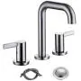 RKF Solid Brass Two Handle Widespread Bathroom Sink Faucet with METAL Pop-up Drain with overflow and CUPC Supply Hoses,CWF028-BN,Brushed Nickel RKF Solid Brass Two Handle Widespread Bathroom Sink Faucet with METAL Pop-up Drain with overflow and CUPC Supply Hoses,CWF028-BN,Brushed Nickel