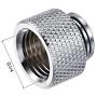 uxcell Male to Female Extender Fitting G1/4 x 10mm for PC Water Cooling System Silver