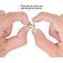 50PCS Metal Locking Pin Backs, Pin Keepers Locking Clasp, Badge Insignia Pin Backs Replacement (Silver)