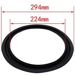 Fielect 12 Inch Speaker Rubber Edge Surround Rings Replacement Parts for Speaker Repair or DIY 4pcs