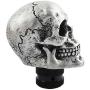 Jialuode Universal Skull Shifter Knob Car Shift Stick Handle Transmission Shifting Head Fit for SUV, Saloon car, Sedan, Truck and Van etc Silver