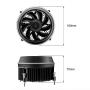 Vetroo darkFlash Shadow CPU Air Cooling Cooler PWM Aluminum LED Addressable RGB Motherboard Control Cooling Fan Motherboard Sync for Intel Core i7/i5/i3