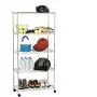 Seville Classics 5-Tier Steel Wire Shelving with Wheels, 30'' W x 14'' D x 60'' H, Plated Steel Seville Classics 5-Tier Steel Wire Shelving with Wheels, 30'' W x 14'' D x 60'' H, Plated Steel