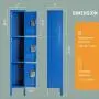 Metal Locker for School Office Gym INTERGREAT Metal Storage Locker Cabinet for Employees Students Steel Locker Triple Tier with 3 Door Blue Metal Locker for School Office Gym INTERGREAT Metal Storage Locker Cabinet for Employees Students Steel Locker Triple Tier with 3 Door Blue