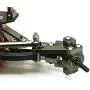 Que-T Aluminum Alloy Front and Rear Axle for RC 1:10 Axial SCX10 Honcho Model Crawler Car, Titanium