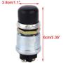 beler 60/40 Amps Metal Waterproof Momentary Ignition Starter Push Button Switch for Car
