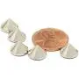 RuiLing 50pcs Cone Studs Rivet Bullet Spikes Rapid Rivets Rock Leathercraft Decorations Accessory Handmade DIY Crafts for Punk Jewelry Shoes Clothes Bags Garment 10x7mm Silver