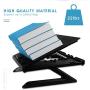 Laptop Stand Ergonomic Keyboard Tray Computer Holder with Heat-Vent to Elevate and Adjustable Laptop.JOMARTO Computer Holder Compatible with Mac-Book Computer,Tablet(Black)