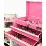 APOLLO TOOLS Pink Metal Tool Box with Deep Top Compartment and 2 Drawers in Heavy-Duty Steel Chest With Ball Bearing Opening And Powder Coated Finish - Pink Ribbon - DT5010P APOLLO TOOLS Pink Metal Tool Box with Deep Top Compartment and 2 Drawers in Heavy-Duty Steel Chest With Ball Bearing Opening And Powder Coated Finish - Pink Ribbon - DT5010P